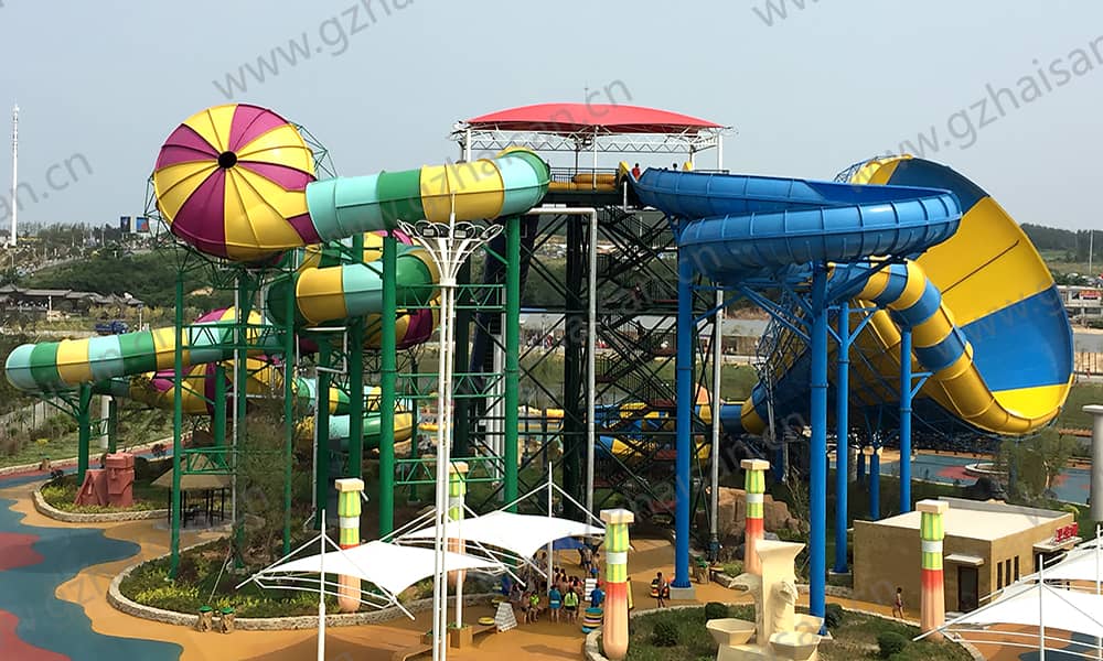 辽宁盖州亚特兰蒂斯海乐园大喇叭、暴风谷组合